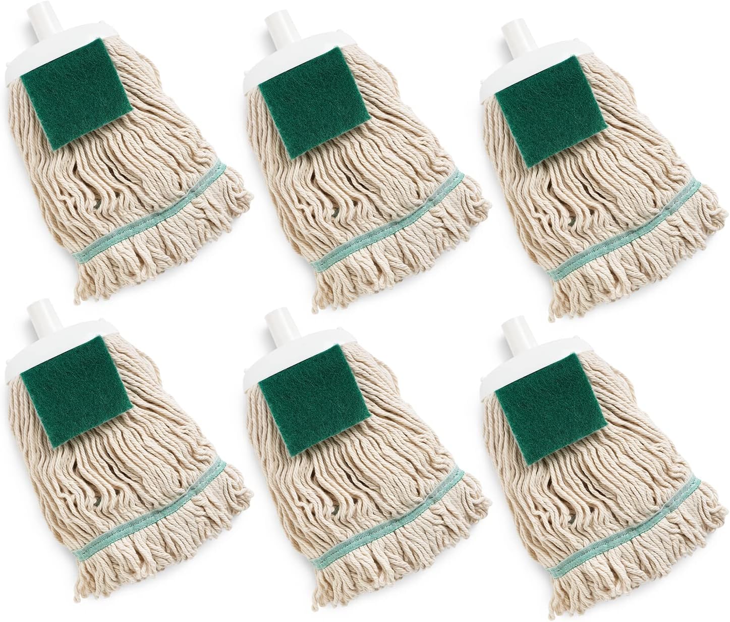 12 oz Libman 6-Piece 4-Ply Recycled Cotton Wet Mop Heads