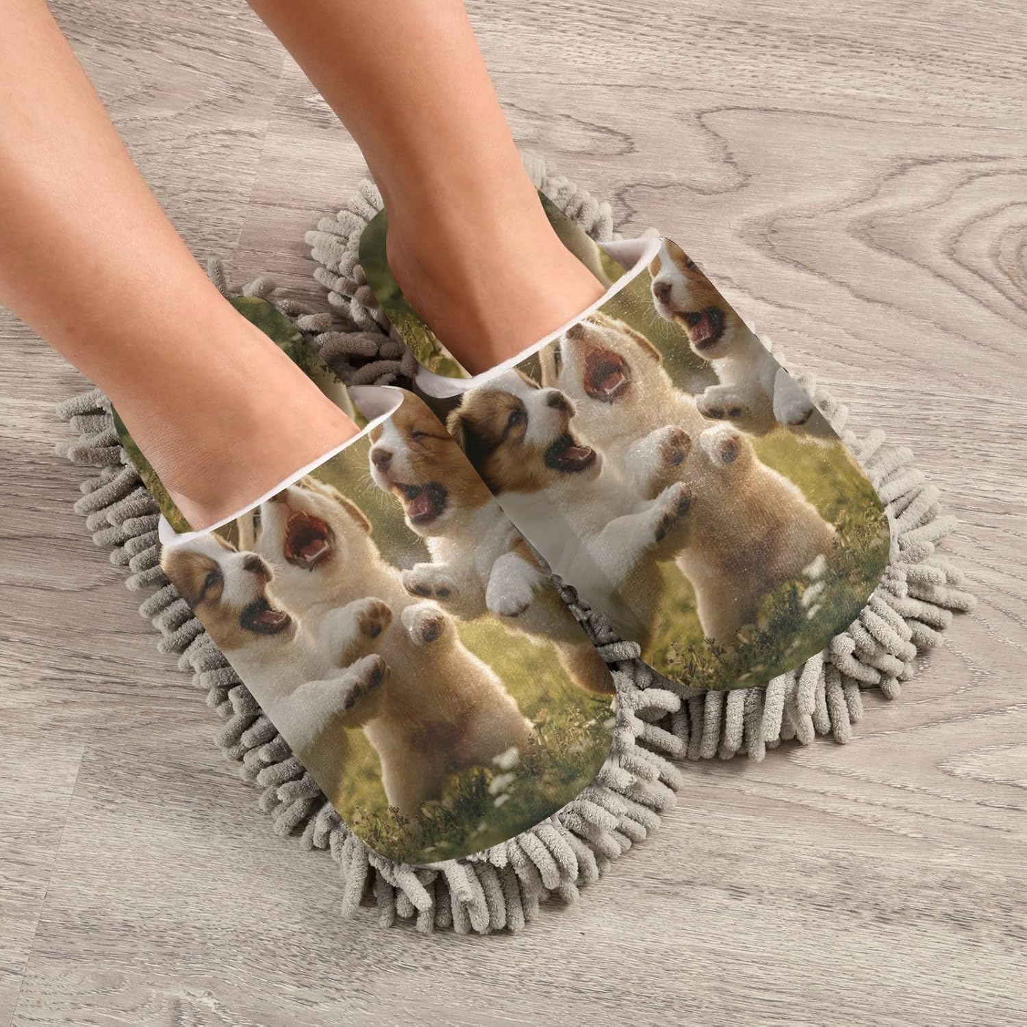 Fkill-Resistant Microfiber Slippers for Humans