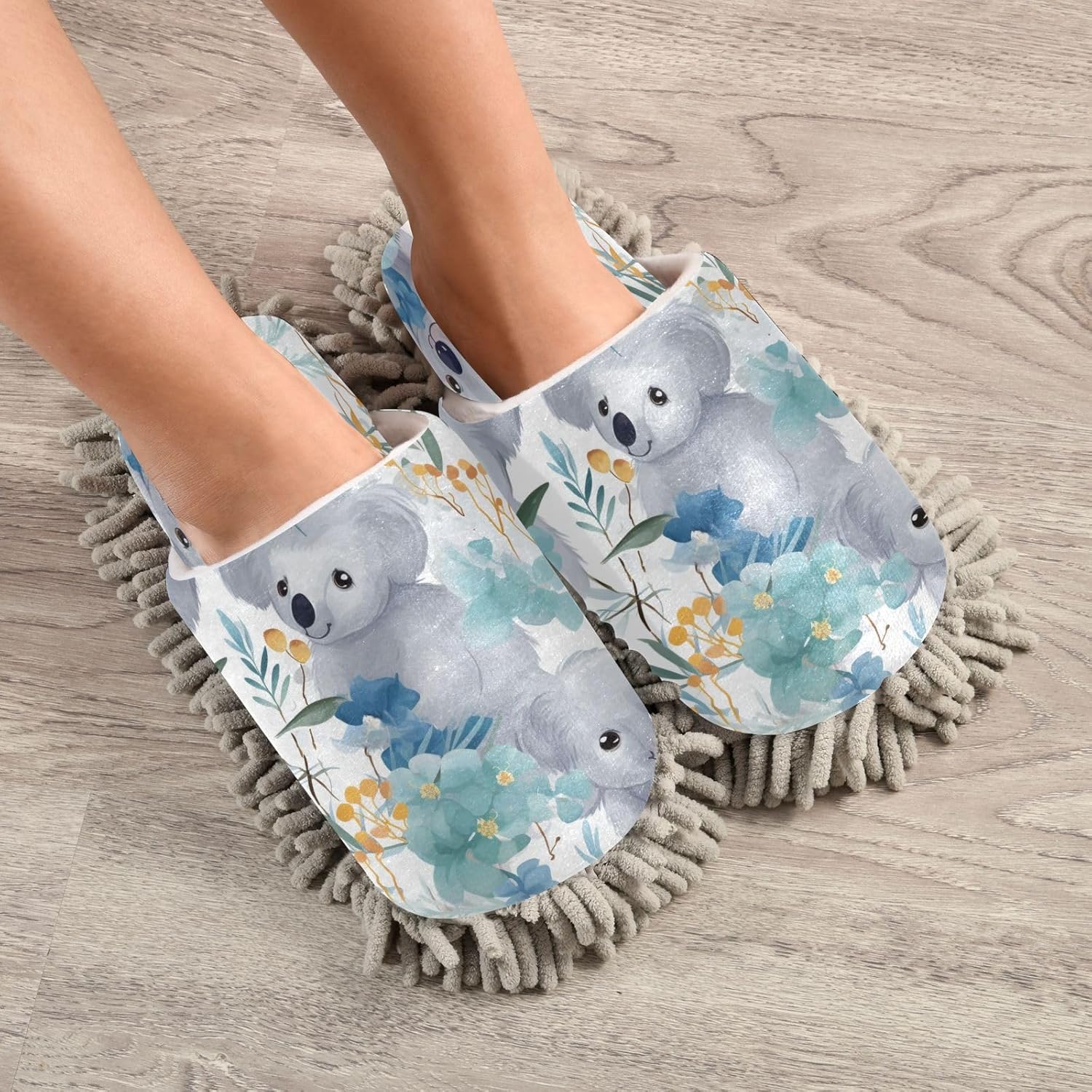 Microfiber Slippers House Cleaning - Ultra Comfy Soft Washable for MenWomen