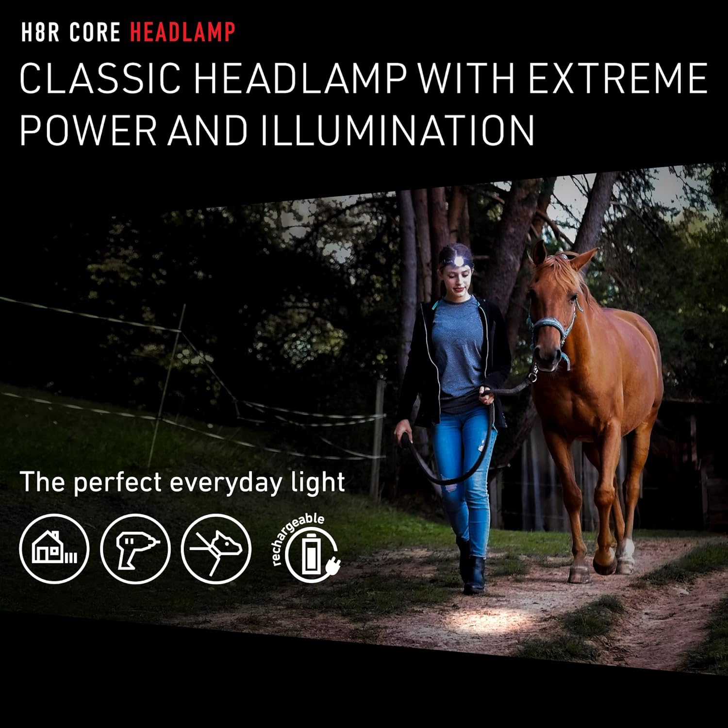 Ledlenser H8R Lightweight Rechargeable Headlamp