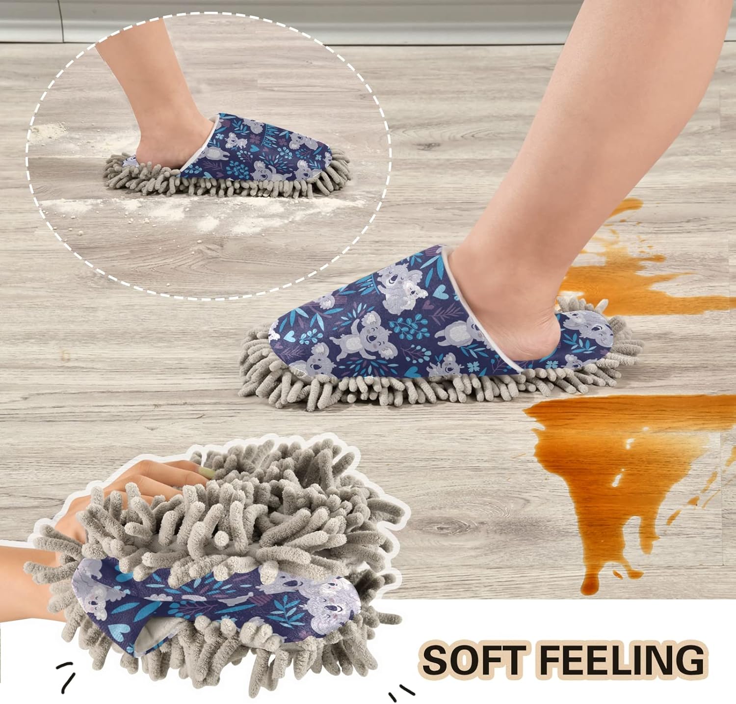 High-Quality Microfiber Mop Slipper for Easy Floor Cleaning