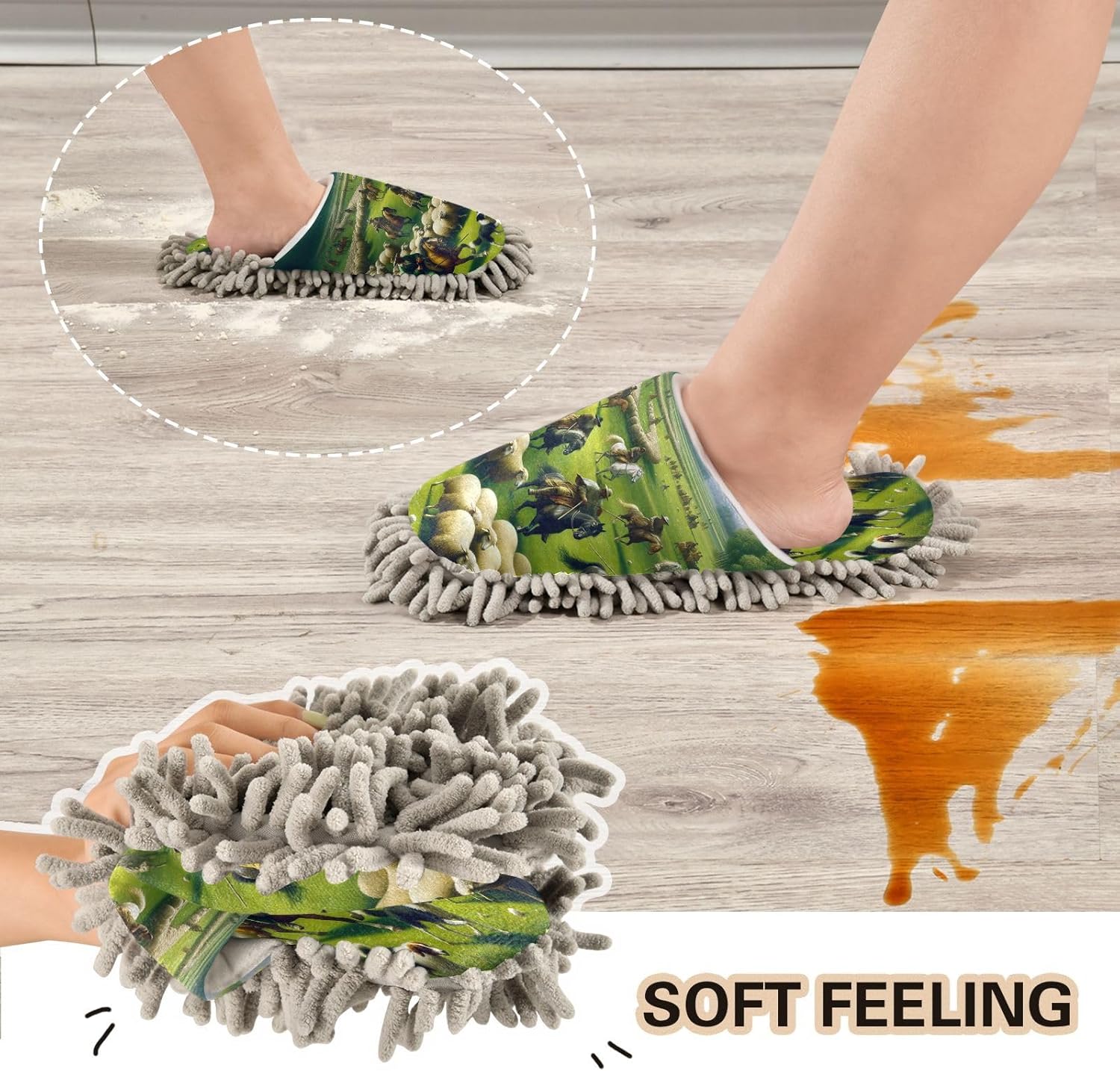 Grassland Sheep Kitchen Slippers