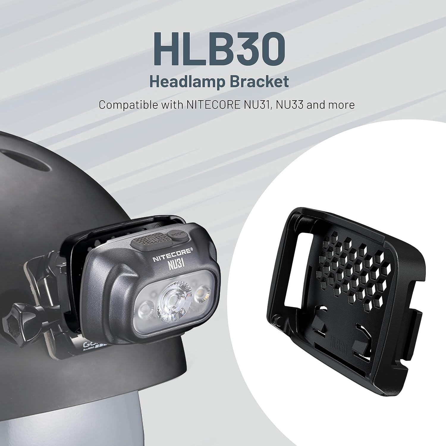 Durable Tactic Headlamp Bracket Set by Nitecore