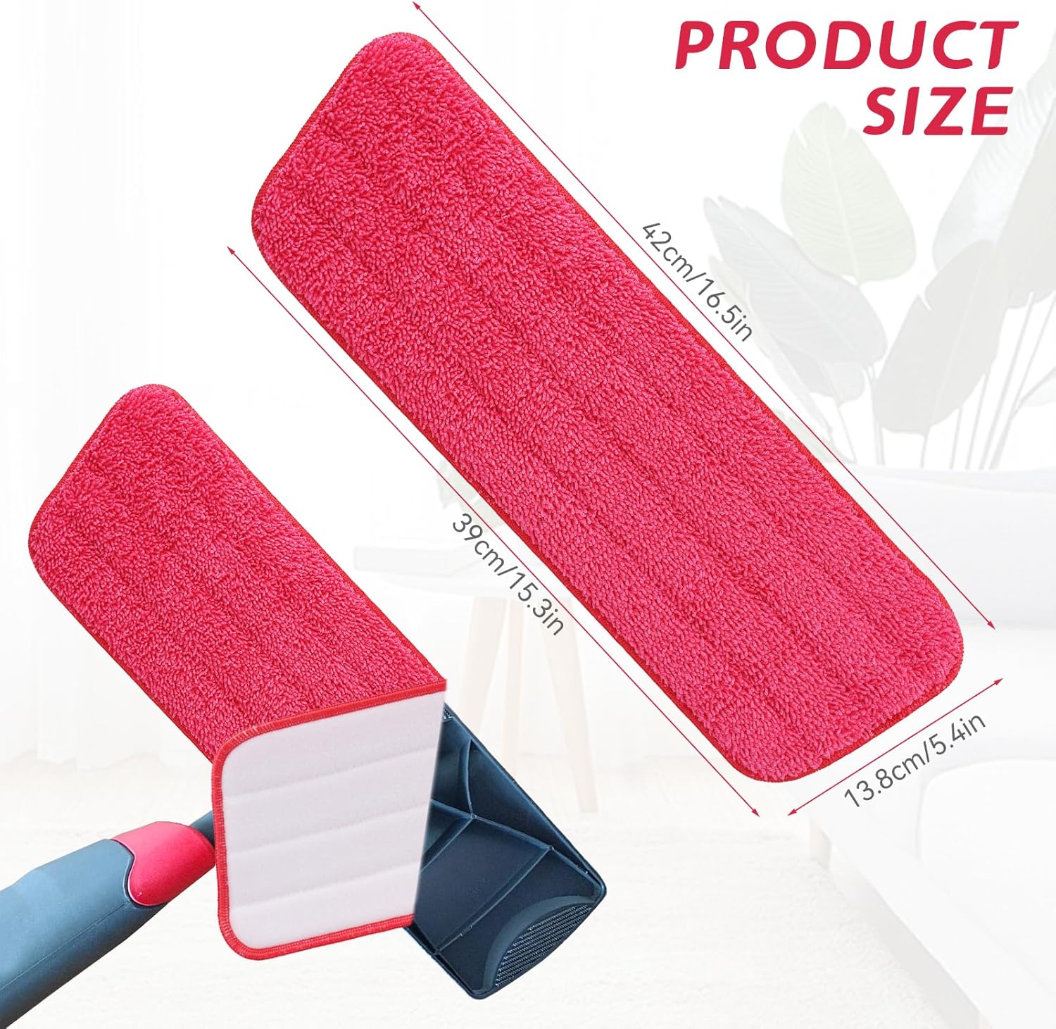 Reusable Microfiber Mop Pad for Rubbermaid Reveal Mops