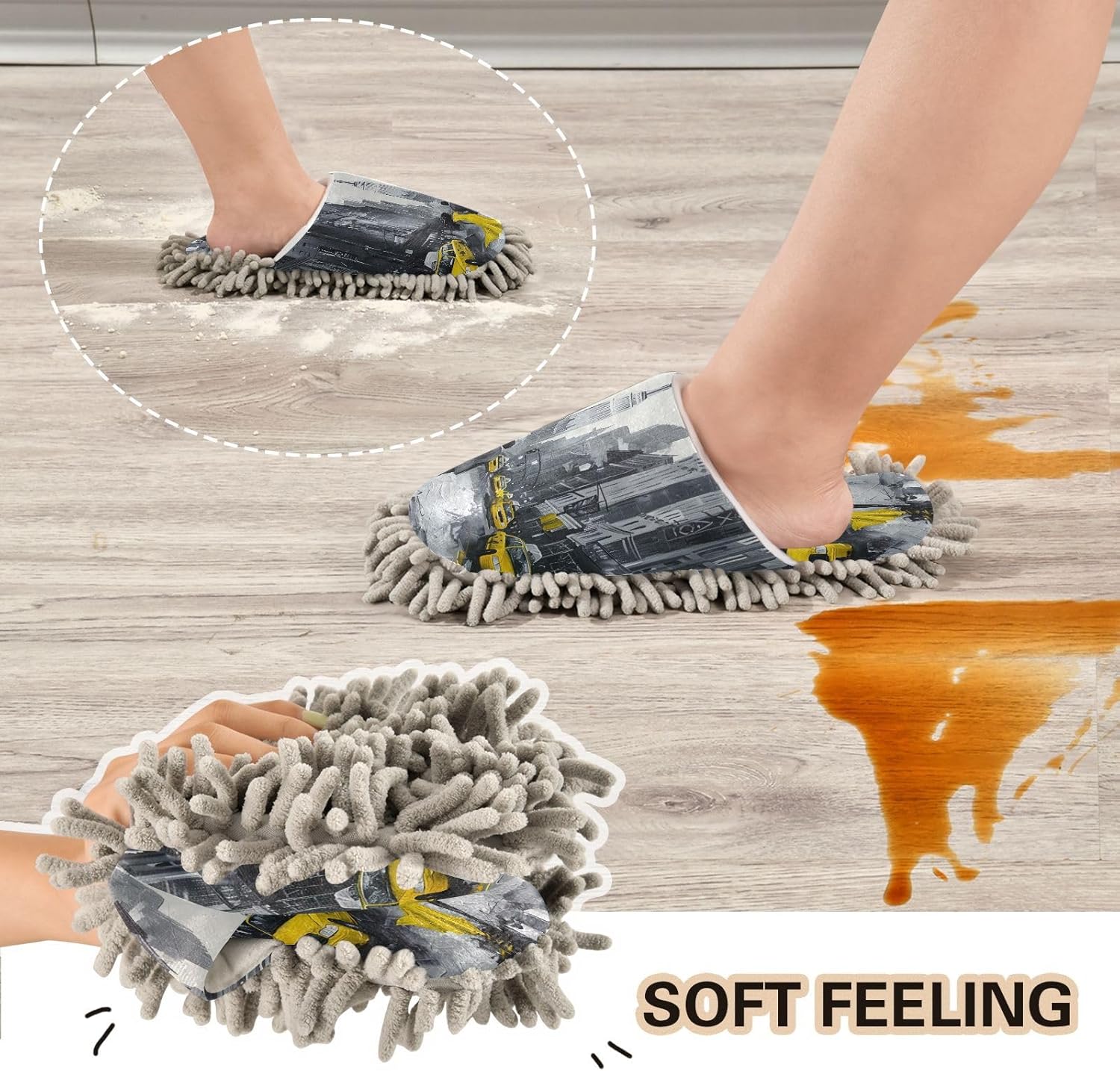 Zhirexin City Couple Walking Kitchen Slippers