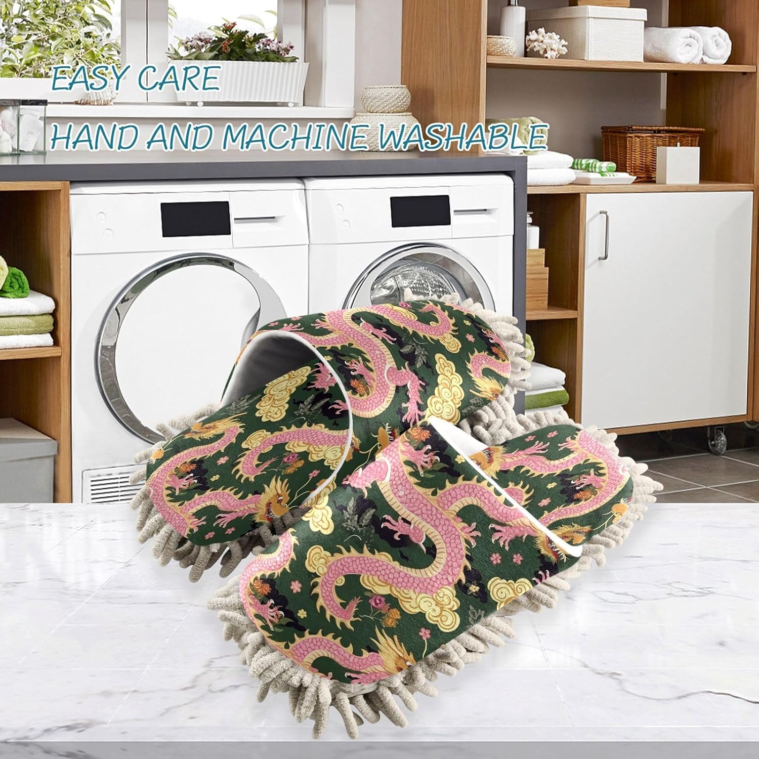 Colorful Dragon Kitchen Slippers