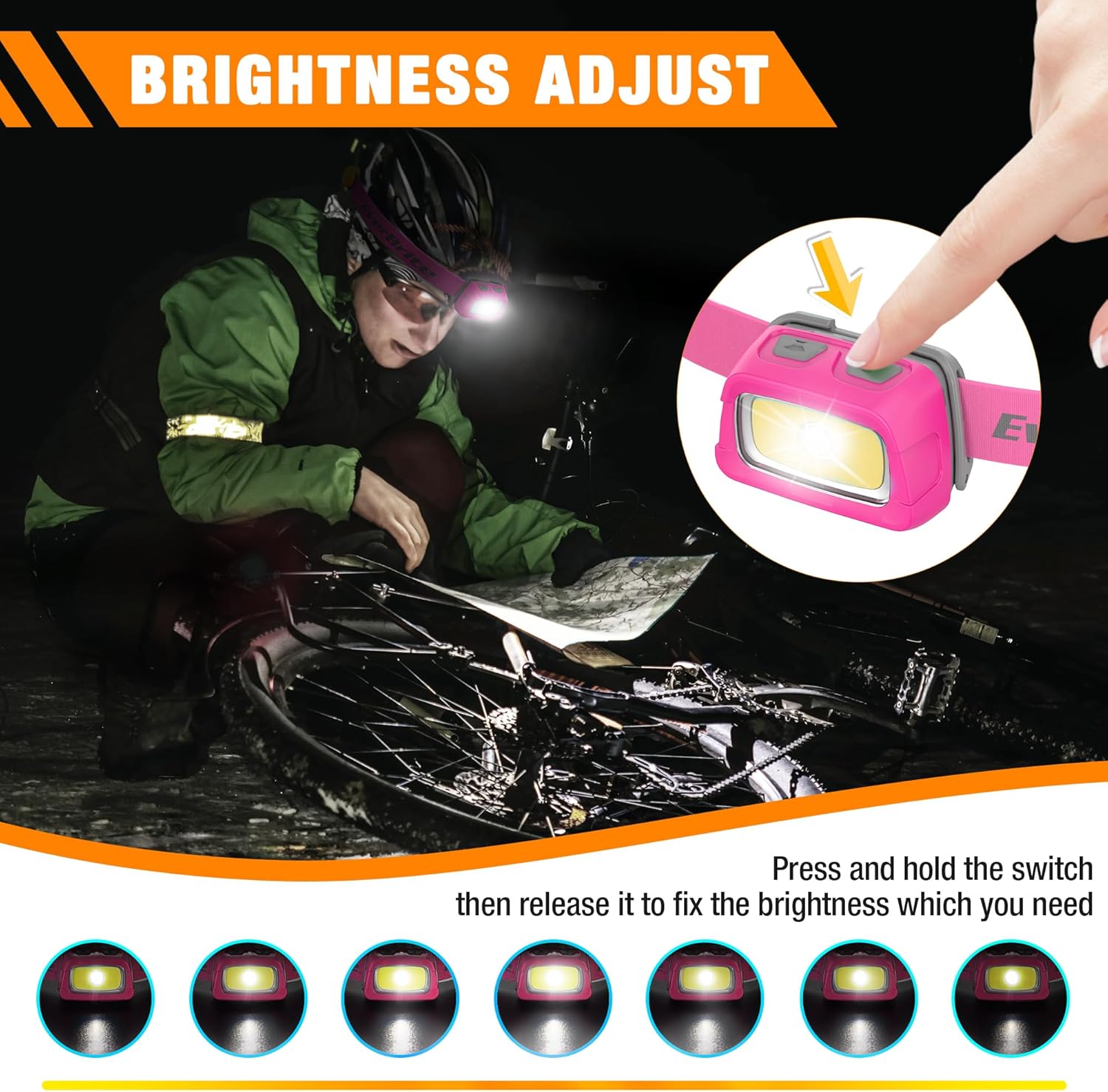 EverBrite 3-Piece Camping Lights Set Including Rechargeable Headlamp