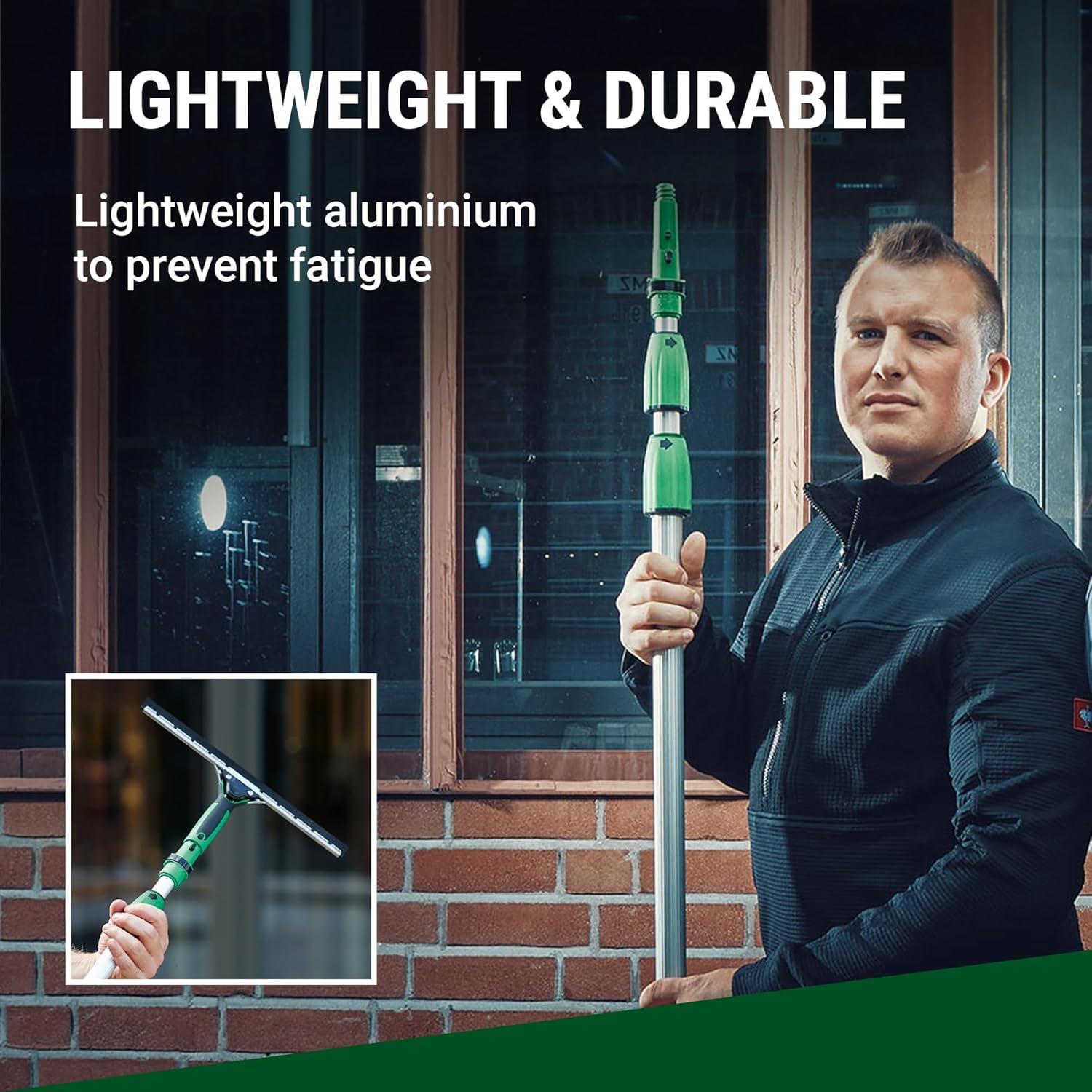 Unger Aluminum Mop Pole with OptiLoc