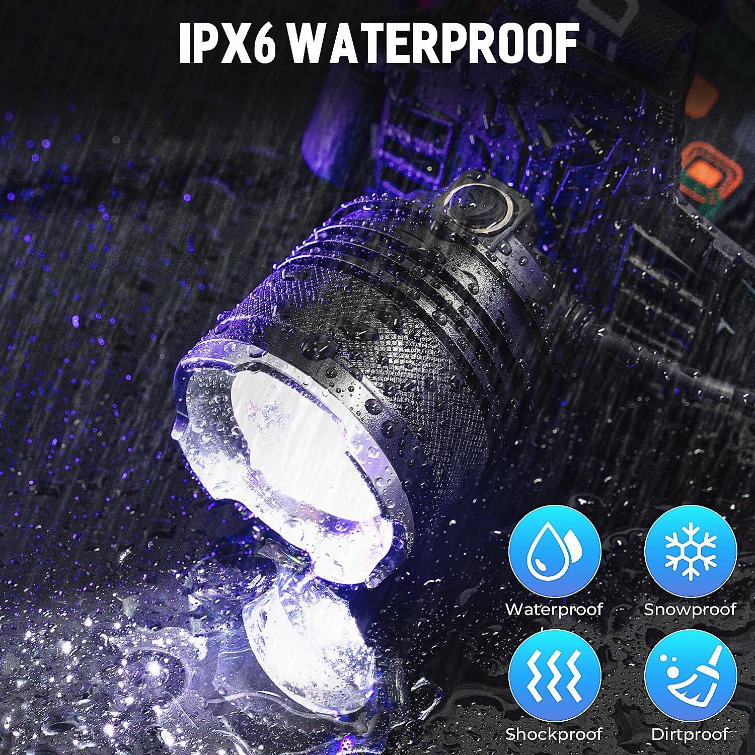 Bright Durable Rechargeable Headlamp