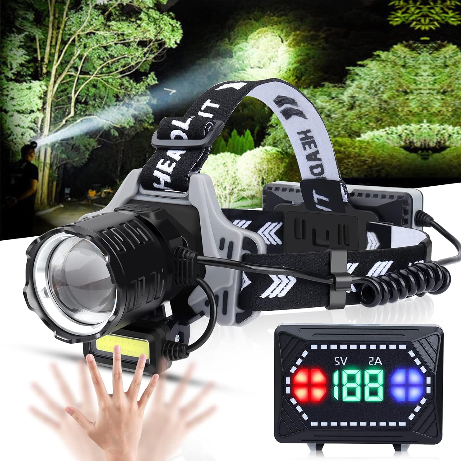 BUd K Rechargeable LED Headlamp