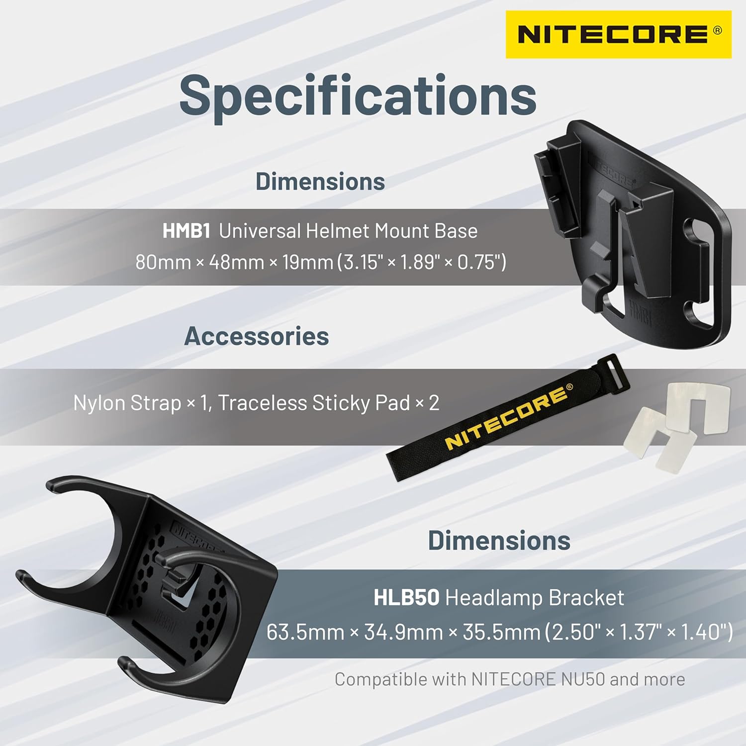 Nitecore - Easy-On Bracket Set