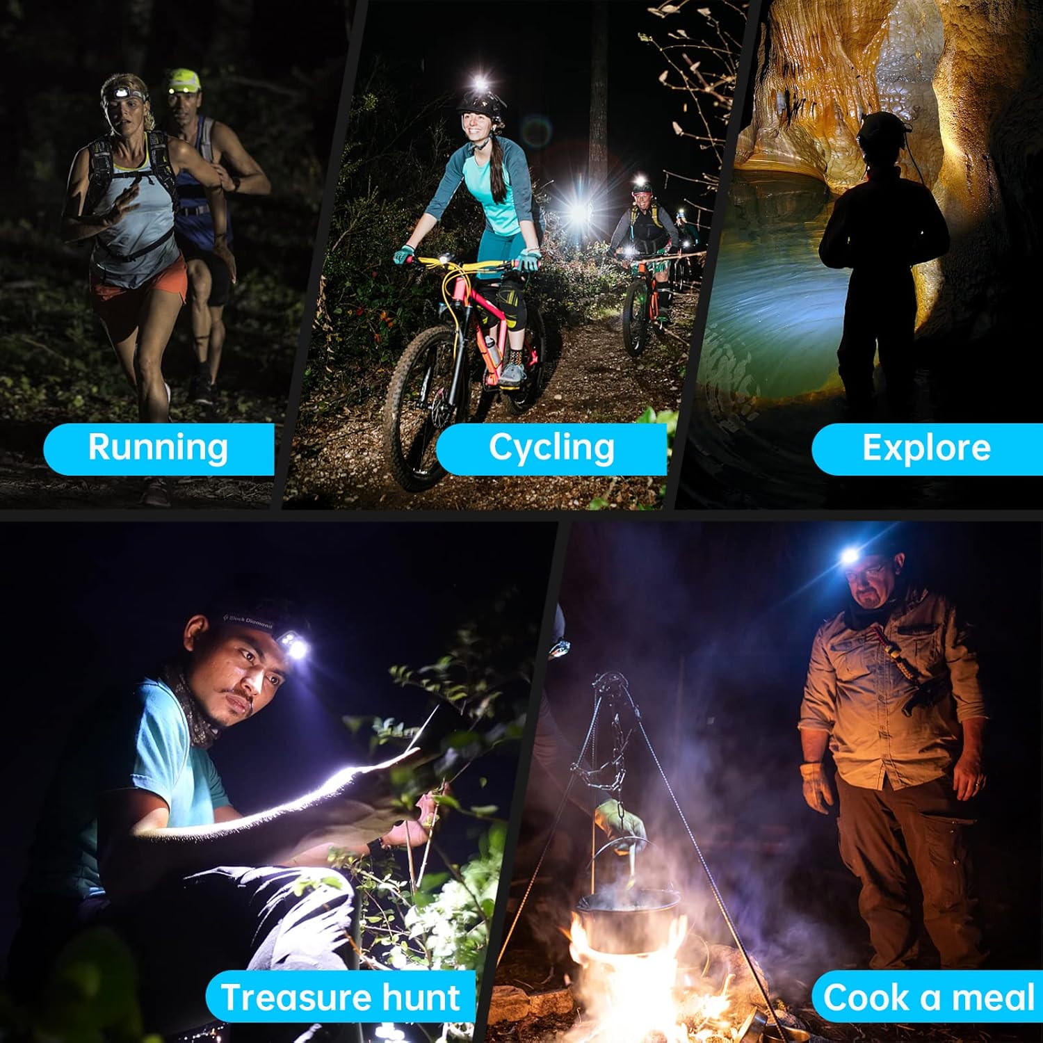 Rechargeable Headlamp 90000 Lumens