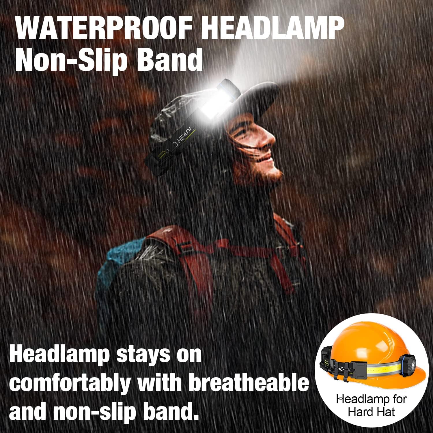 Bright Safe LED Headlamp with 230 Beam