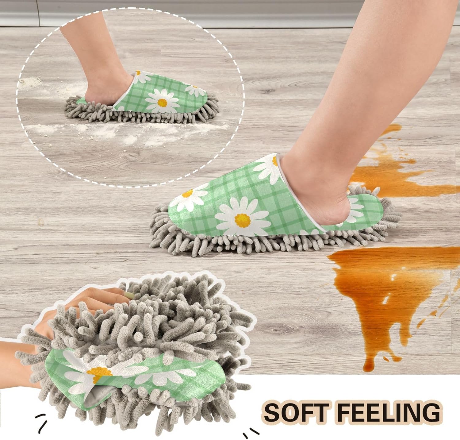 Kigai Microfiber Slippers for Floor Cleaning 1