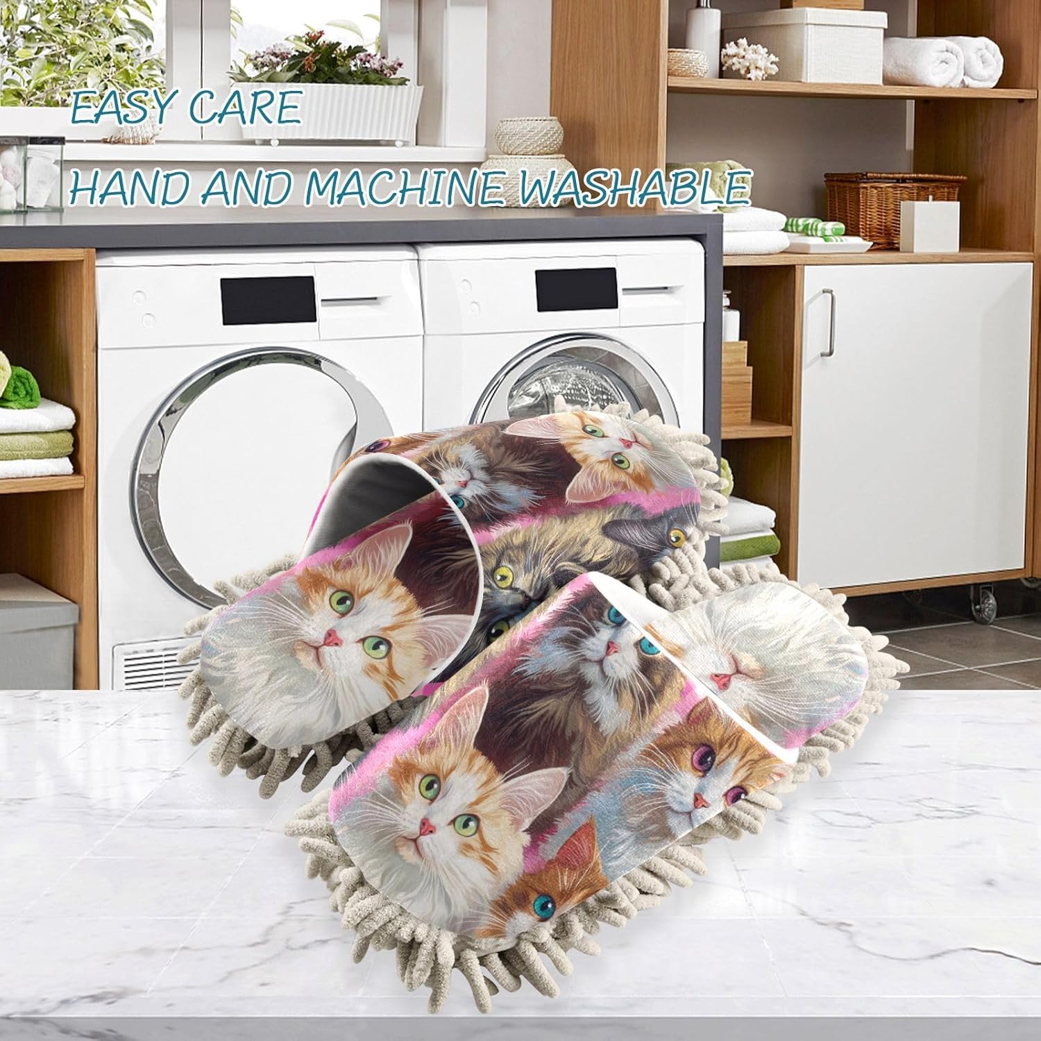 Microfiber Mop Slipper Washable House Cleaning Tool
