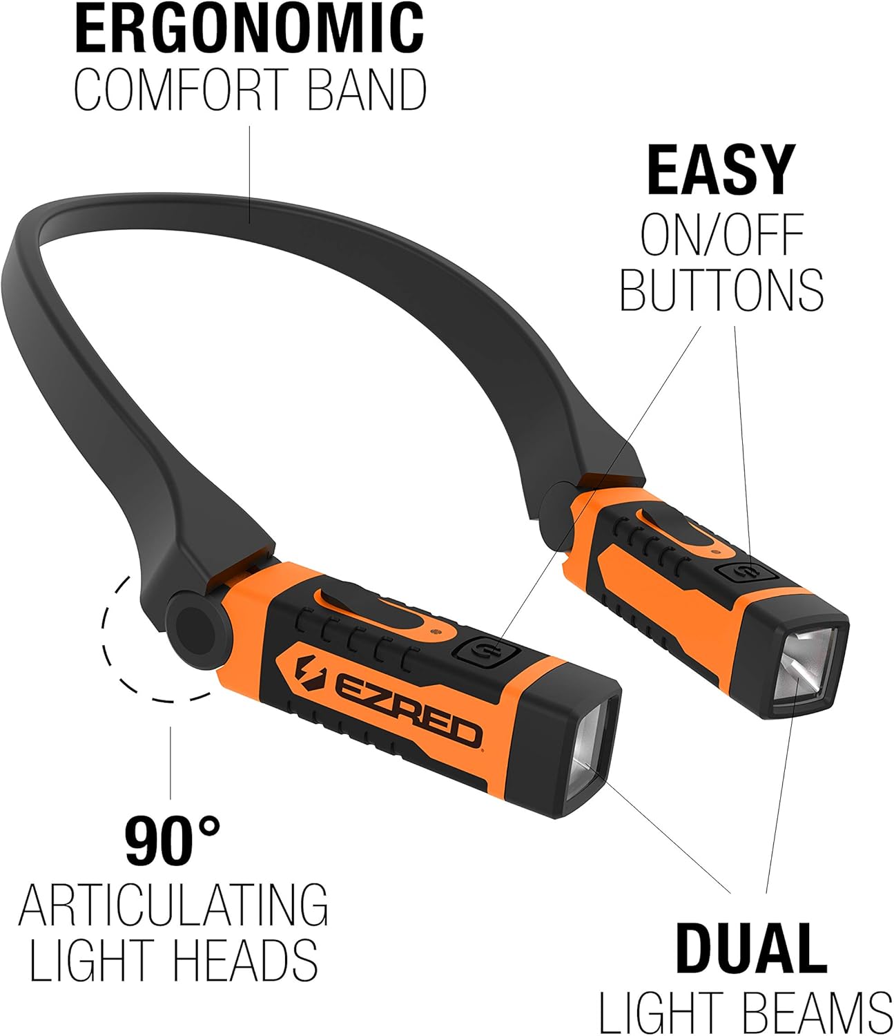 EZRED Rechargeable Neck Light for Mechanics