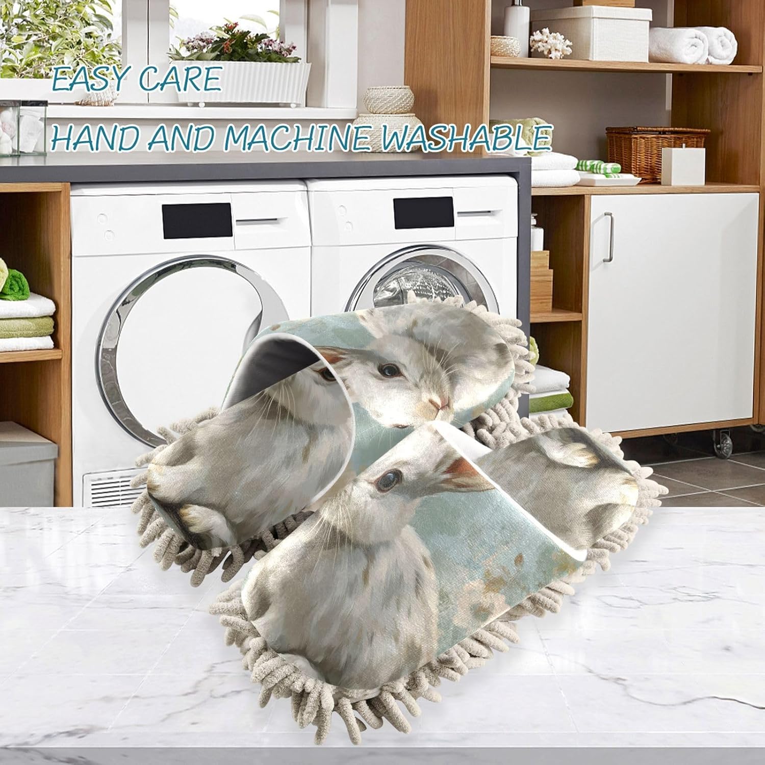 FLildon Microfiber Cleaning Slippers