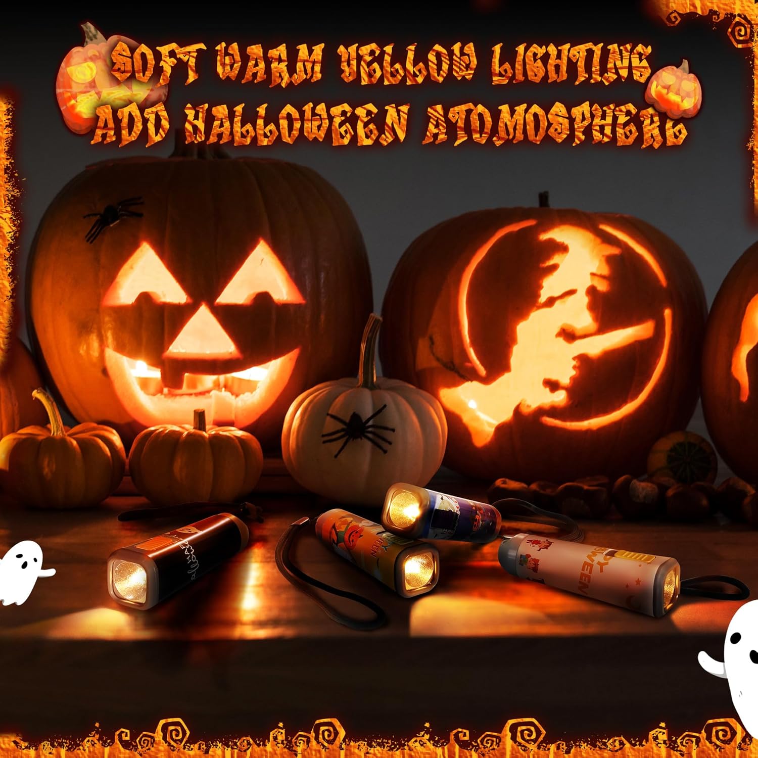 Sparking Halloween Lantern Set