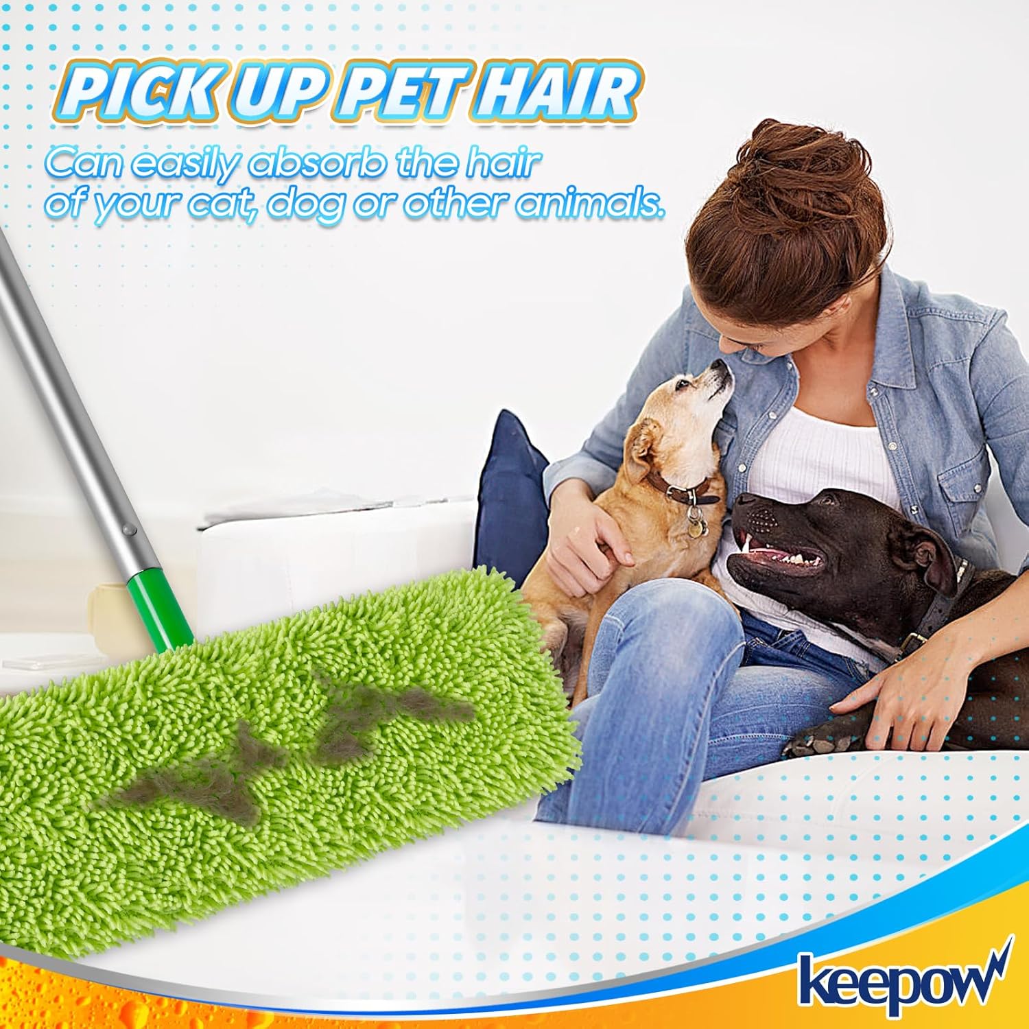 KEEPOW Reusable Swiffer XL Mop Pads