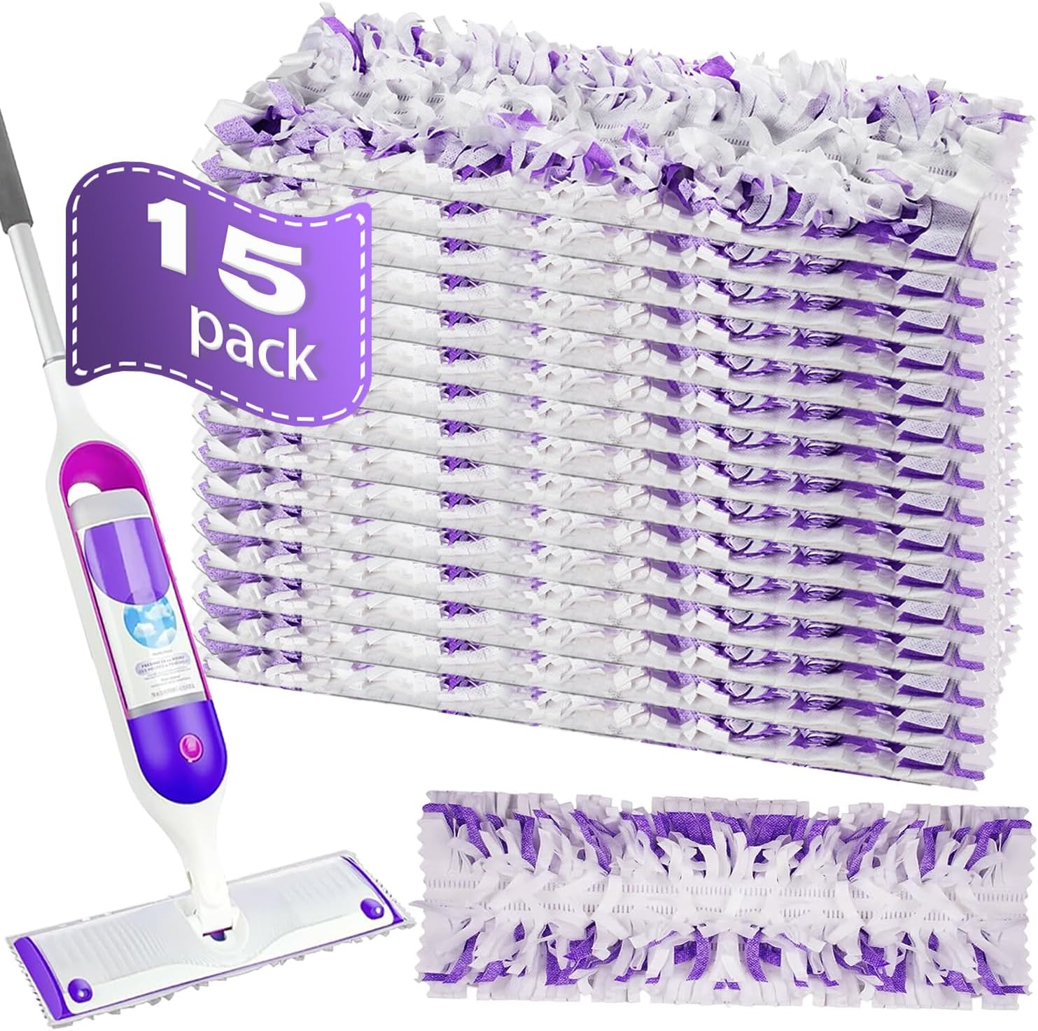 Generic 15 Count Disposable Mopping Pads for Swiffer PowerMop