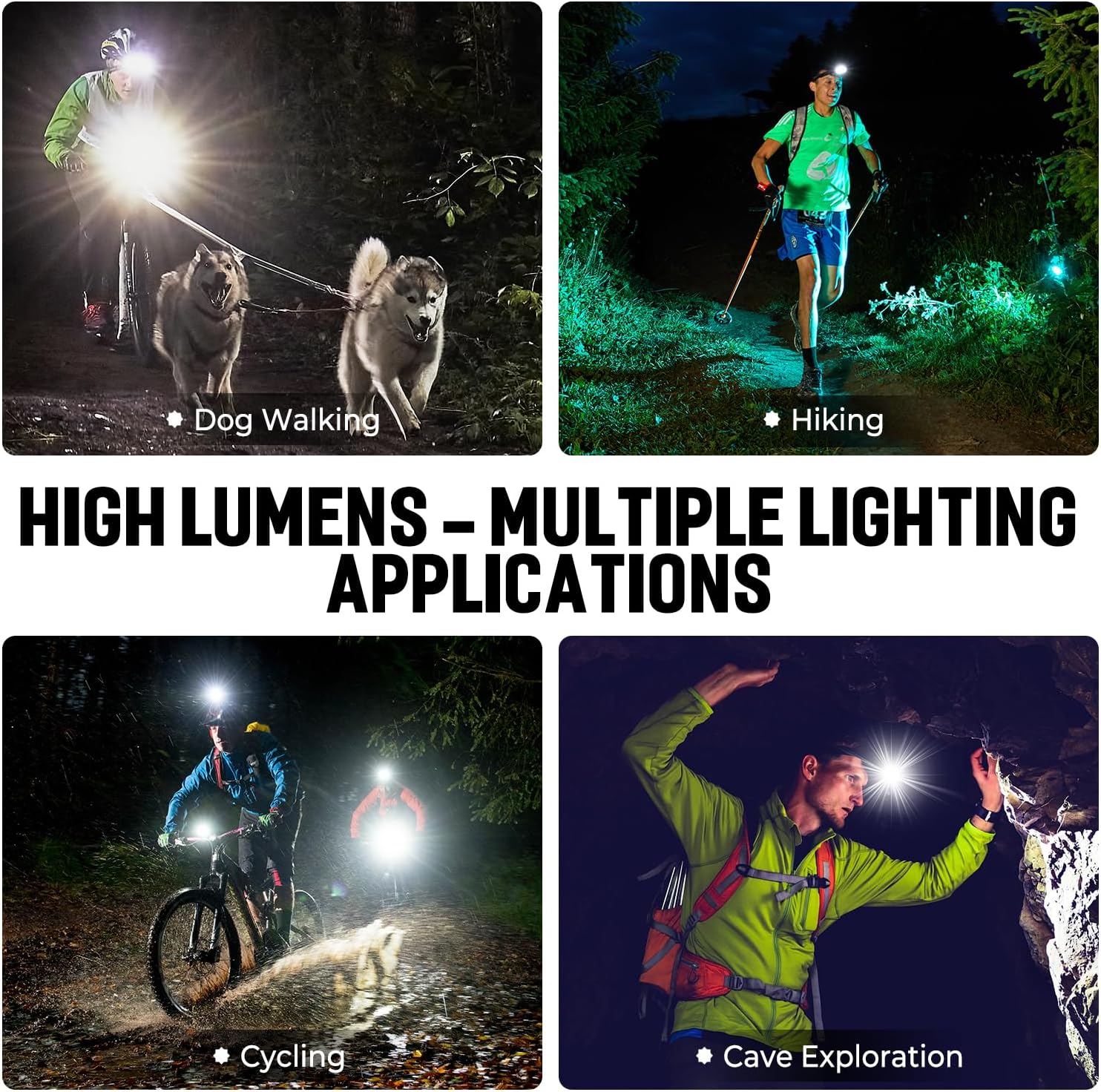 Bright Durable Rechargeable Headlamp