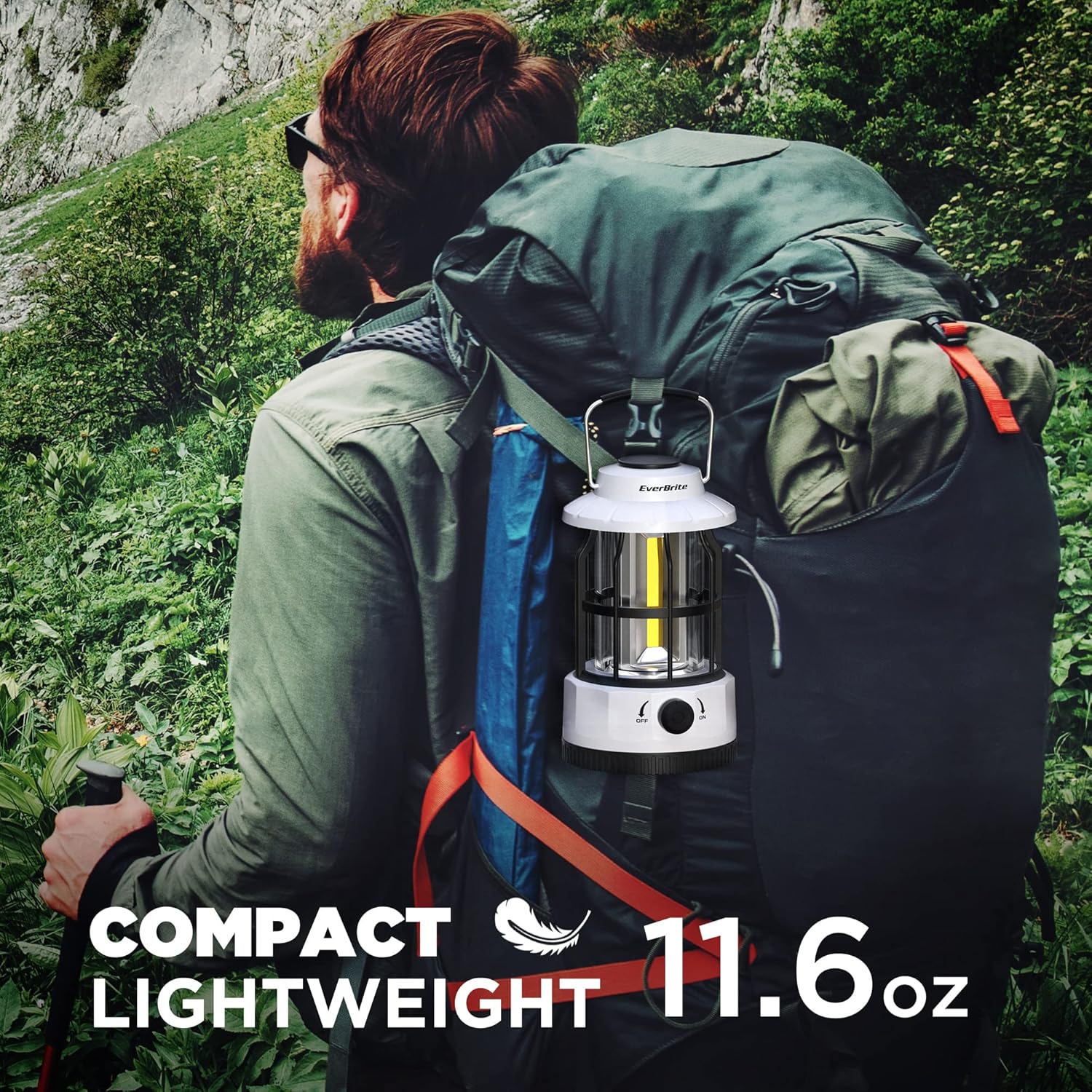 Even Brite LED Camping Lantern Rechargeable Headlamp
