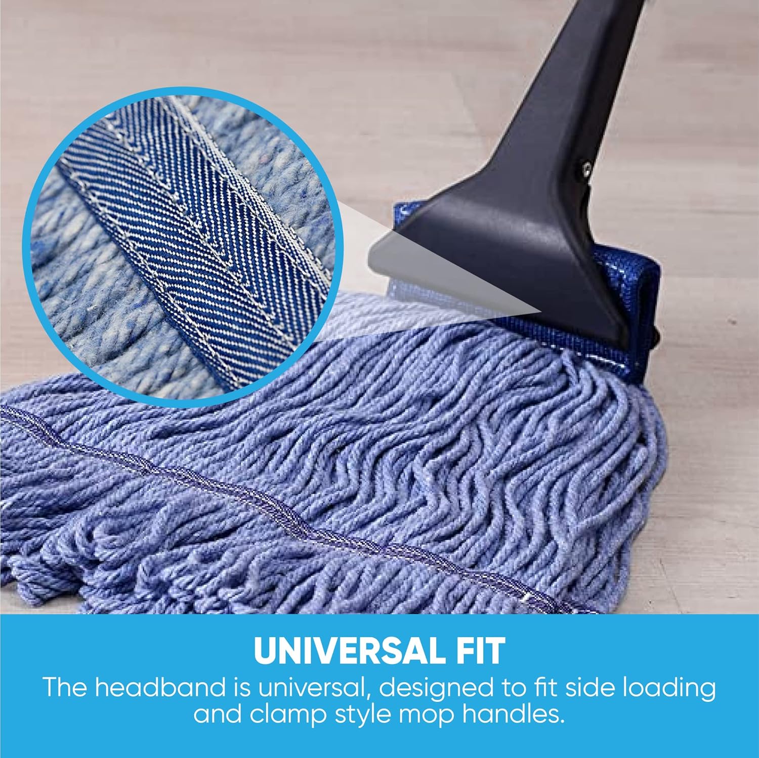 20oz Heavy Duty Mop Head Replacement 4 Pack